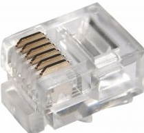 LT-6P6C коннектор RJ12 UTP для кабеля кат.3, 6P6C шт